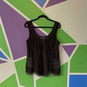 Black beaded fashion top
